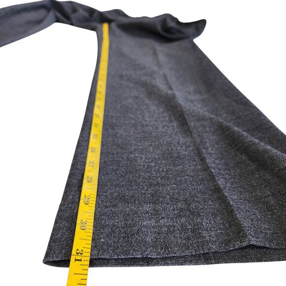 Ann Taylor Womens Wool Blend Dress Pants Slacks Size 8 Gray Wide Leg Career Work - Picture 10 of 11